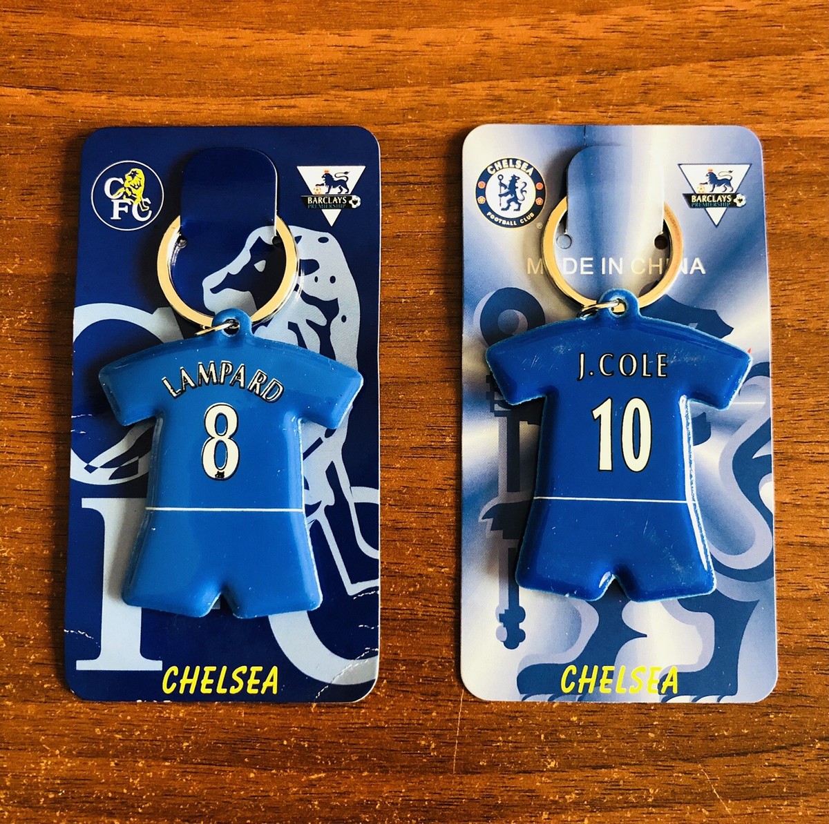 CHELSEA FC Keychains Jersey Style PVC Keyrings With Great