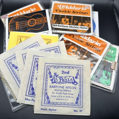 Ukulele Guitar Strings Lot Vintage Antique D'Addario Martin La Bella Baritone