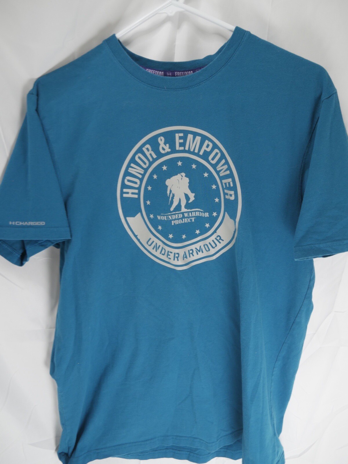 Under Armour Heat Gear Wounded Warrior Project WWP Tee Shirt Men's