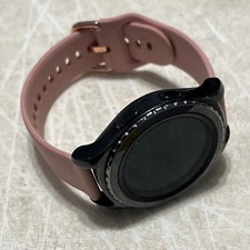 Samsung Gear S2 Smartwatch Black w/ Pink Band Preowned UNTESTED