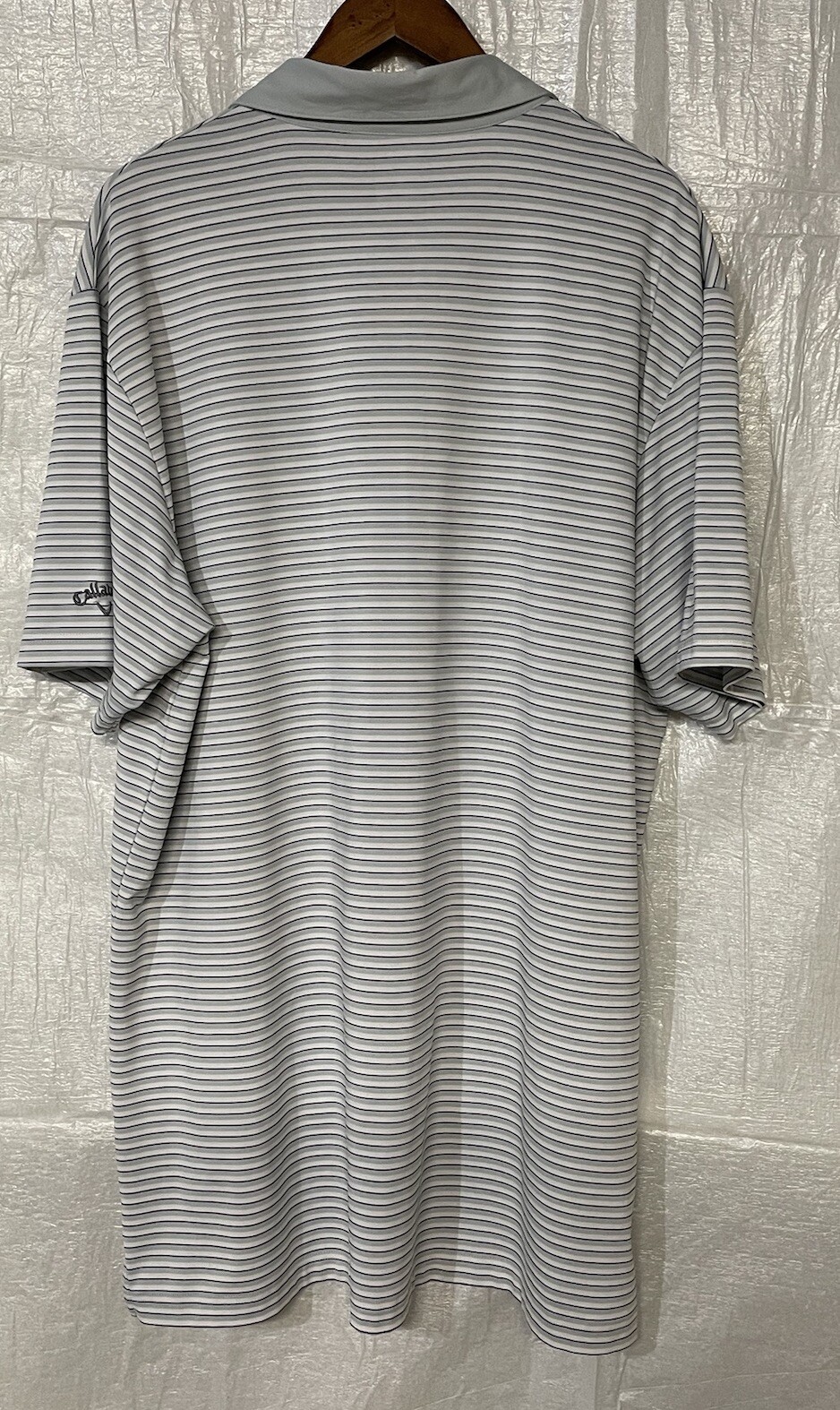 Callaway Gray Striped Men’s OptiDri Golf Polo Shirt XLT eBay