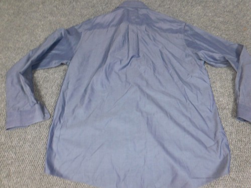 Jos A Bank MEns Shirt Large blue tailored fit button down - Picture 8 of 12