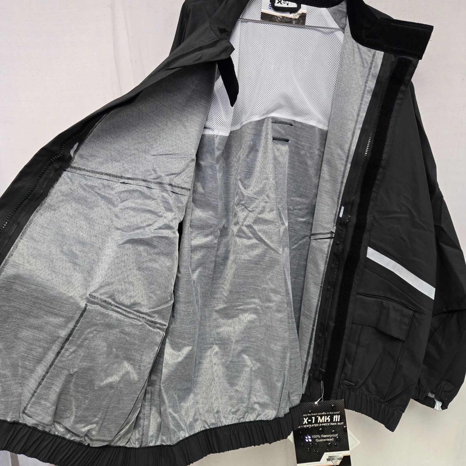 Nelson Rigg AX-1 MK III Two Piece Rain Suit Black/Black 4XL XXXXL *DISPLAY*