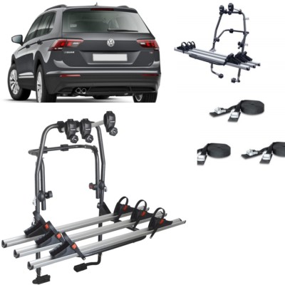 FAHRRADTRÄGER HINTEN STAND UP 3 SCHIENEN VOLKSWAGEN TIGUAN BJ 2014 FÜR 3 FAHRRÄDER 