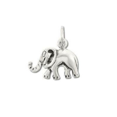 925 Sterling Silver Good Luck Elephant Pendant