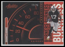 #AB-15 Davante Adams 2022 Panini Absolute #/25 Absolute Burners Holo Silver