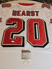 Garrison Hearst Autographed/Signed Jersey JSA COA White Custom Jersey