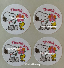 THANK YOU STICKERS, ENVELOPE SEALS, LABELS, 1.5", 30 ROUND, TAGS, BEAGLE