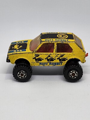 Matchbox Volkswagen Romping Ruff Rabbit 4x4 Yellow 1981 Loose Diecast ...