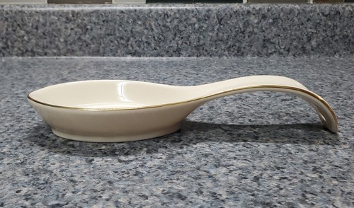 NEW Lenox Holiday Dimension Spoon Rest 24KT gold trim - Picture 2 of 7