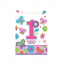 PartytüTen 1. Geburtstag, 8 StüCk, Rosa - Ideal FüR Mitgebsel