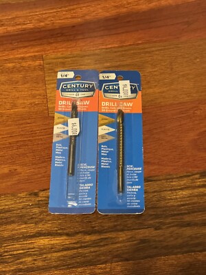 Century Drill & Tool Pro Grade Drill Saw  Drill Bit, 1/4'' shank Count 2
