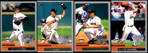 2000 Topps Opening Day San Francisco Giants (4) Card Lot - JUMP ON THIS LIMIT...