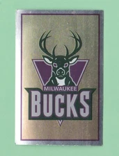 1996-97 Panini Basketball Peel-Off Sticker 2" x 3" Milwaukee Bucks