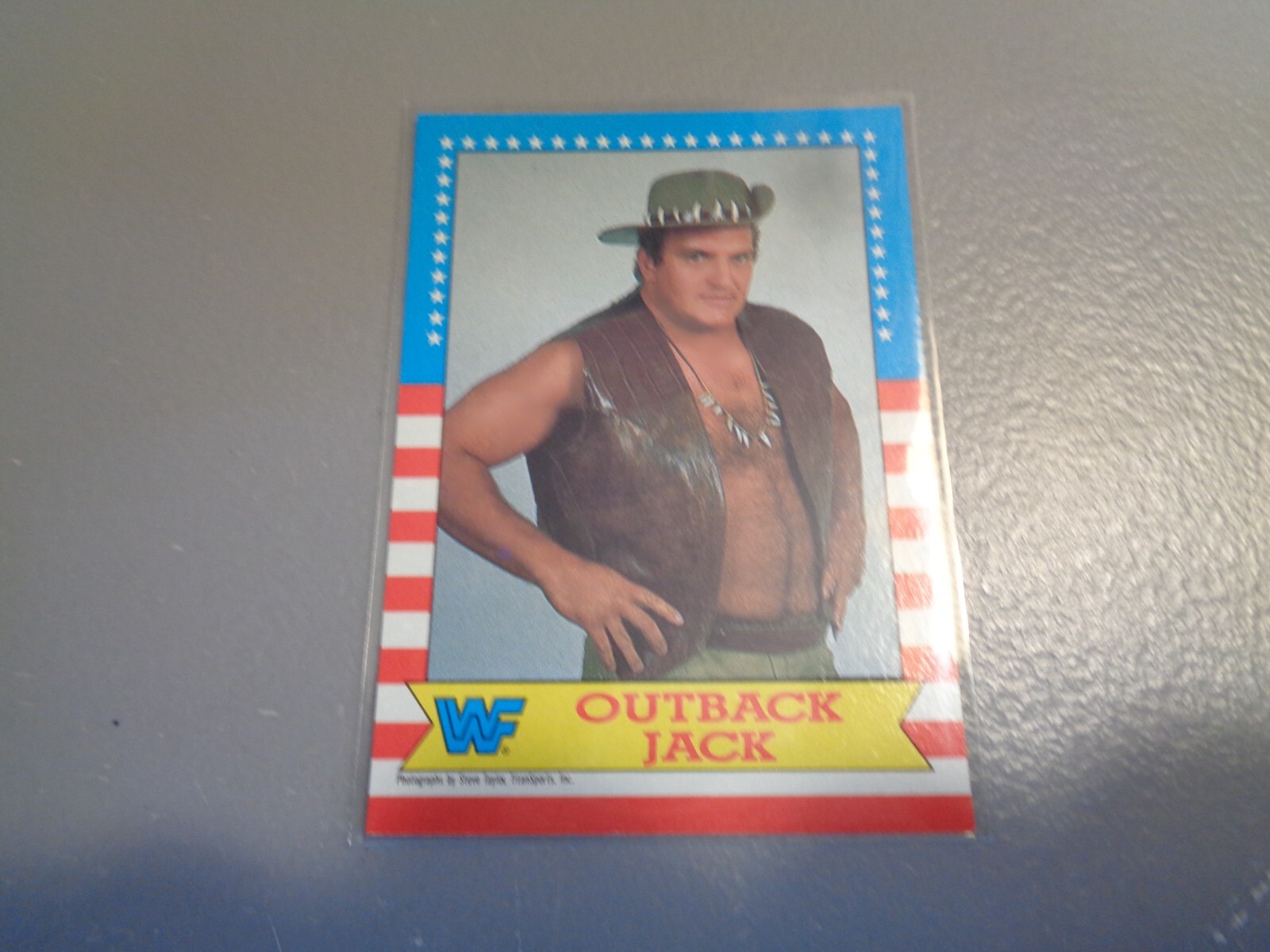 1987 Topps WWF #14 Outback Jack Rookie Card