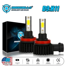 9005 H11 LED Headlight Combo High Low Beam Bulbs Kit Super White Bright Lamps