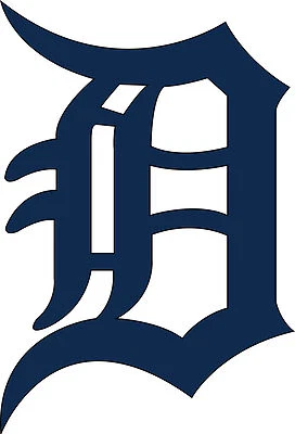 ORACAL Detroit Tigers Old English D Small Vinyl Decal 2" X 3" @@BUY 2 GET 1 FREE!!!@@