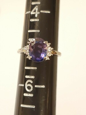 Charmed Aroma Galaxy Collection dual toned purple pink ring size