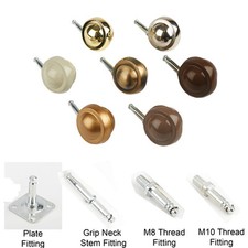 Premium Metal Shepherd Castors/ Casters - Various Colours - Various Fittings