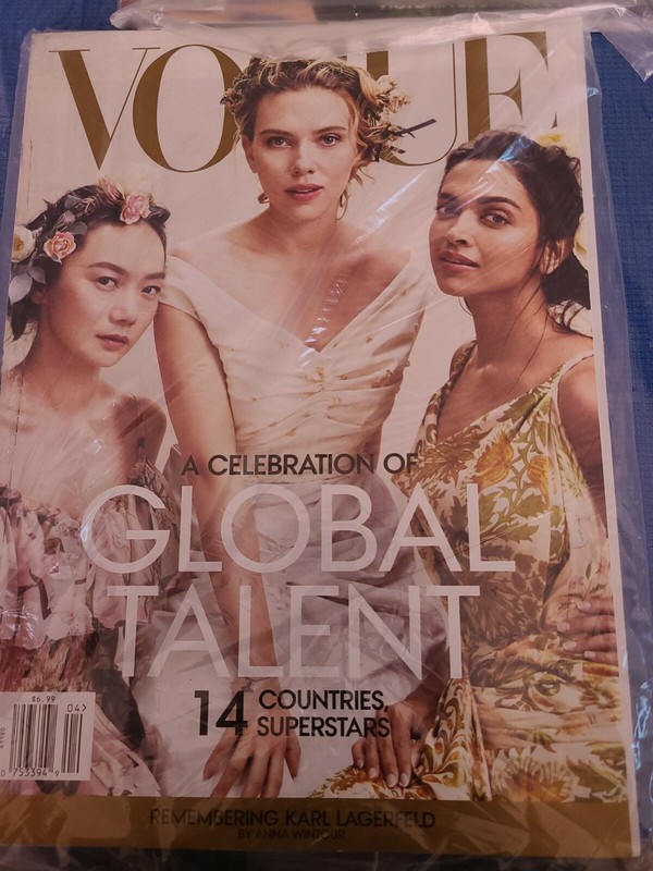 Vogue magazine, April 2019, Global Talent, New (sealed)