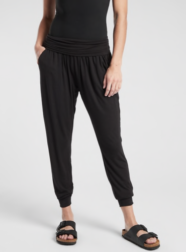 ATHLETA Studio Jogger XS X-SMALL Black 