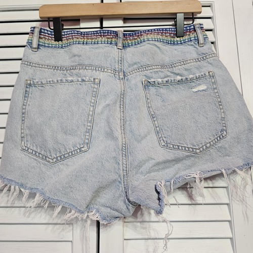Garage Denim Festival High Rise Pride Collection Jean Shorts Juniors Size 9 - Picture 3 of 9