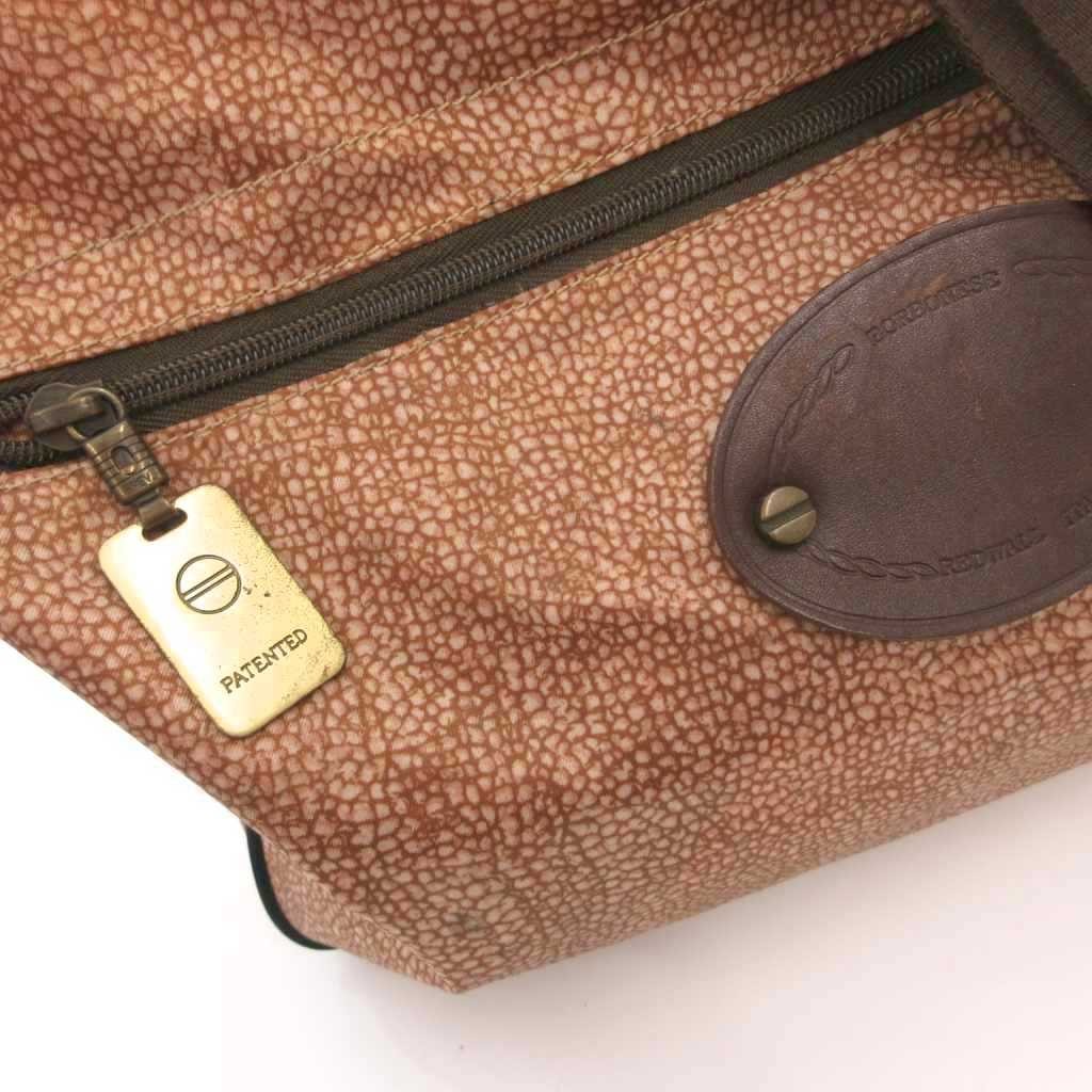Borboneze BORBONESE Nylon Brown Quail Pattern Backpack Ladies AB Condition — image 6