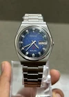 Vintage Seiko Advan 17 Jewel Blue texture Dial(Change)Japan Men Wrist Watch 6309
