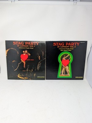 Stag Party In London Vintage LP 2-Volume Set Uncensored Rugby Songs