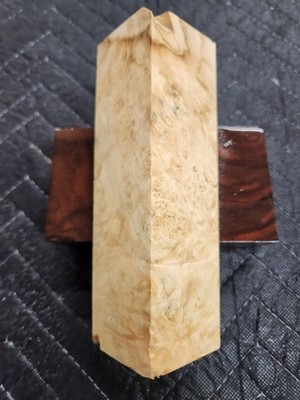 Box Elder Burl Turning Blank Game or Duck Call E-25