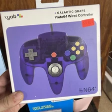 N64 XYAB High Quality Controller Proto64 Galactic Grape Purple Nintend0 64