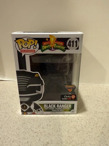 Funko Pop Power Rangers Black Ranger Morphing 411 GameStop Exclusive