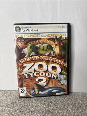 Zoo Tycoon 2: Ultimate Collection - PC MICROSOFT GREAT SHAPE Manual 3 Discs