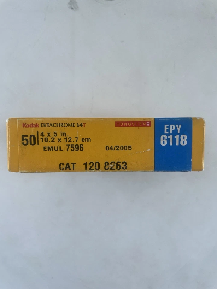 Kodak Ektachrome 64T 5x4 Film - Unopened Expired 04/2005 - Image 3 of 3