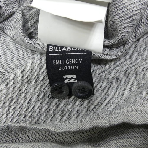 Billabong Shirt Mens Extra Large Gray Short Sleeve Button Down Pocket Casual - Picture 10 of 13
