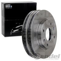 2X Eurobrake Bremsscheiben 257Mm BelÜFtet Vorne Passend FÜR Hyundai Elantra