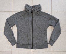 Lululemon Women's Size 8 Sweatshirt Zip Front Top Gray Hug It Out Jacket