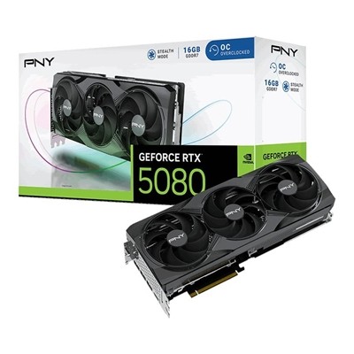 Pny Nvidia Geforce Rtx 5080 Oc 16Gb Gddr7 Grafikkarte 10752Cuda Kerne 2295 Mhz