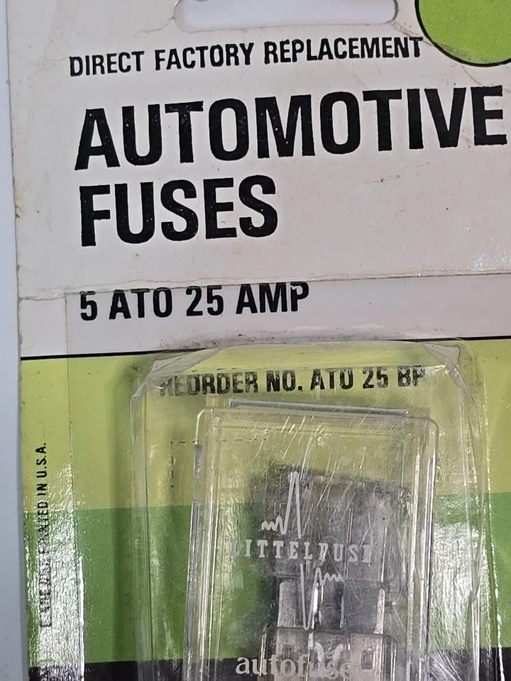 Автомобильные предохранители ATO 25 BP Littelfuse 5 ATO 25 ампер прямая заводская замена  - Изображение 2 из 4