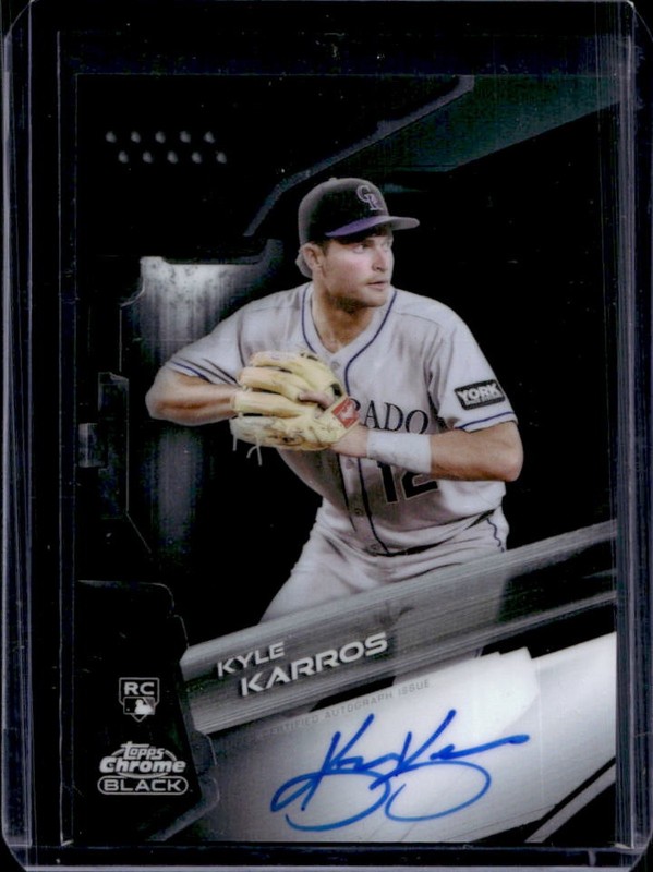 2026 Topps Chrome Black Kyle Karros Auto Autograph RC Rookie #CBA-KK Rockies