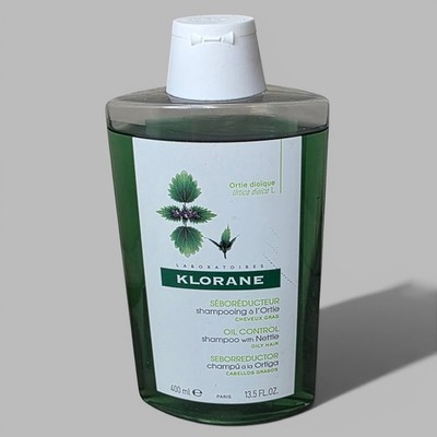 Klorane Oil Control Shampoo with Nettle for Oily Hair 13.5oz 400ml France - New