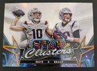 Drake Maye Tom Brady Star Clusters Holo Rare New England Patriots QB