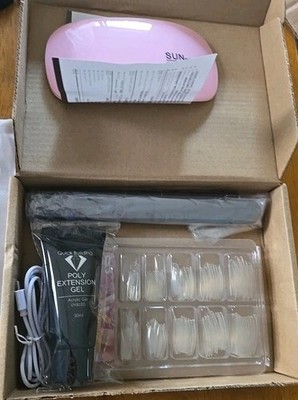 Polygel Nail Kit w/ UV Lamp