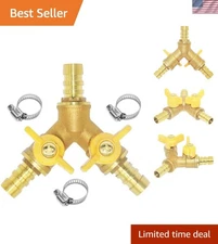 Brass 3/4 Inch Hose Barb Y Valve with  Certification for Secure Connections