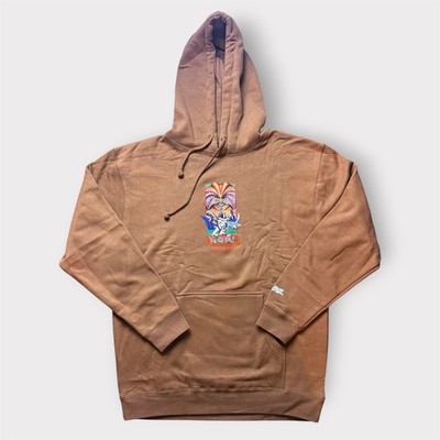 Hypland x Yu-Gi-Oh Yugi Muto Exodia Brown Graphic Hoodie Mens Large Streetwear