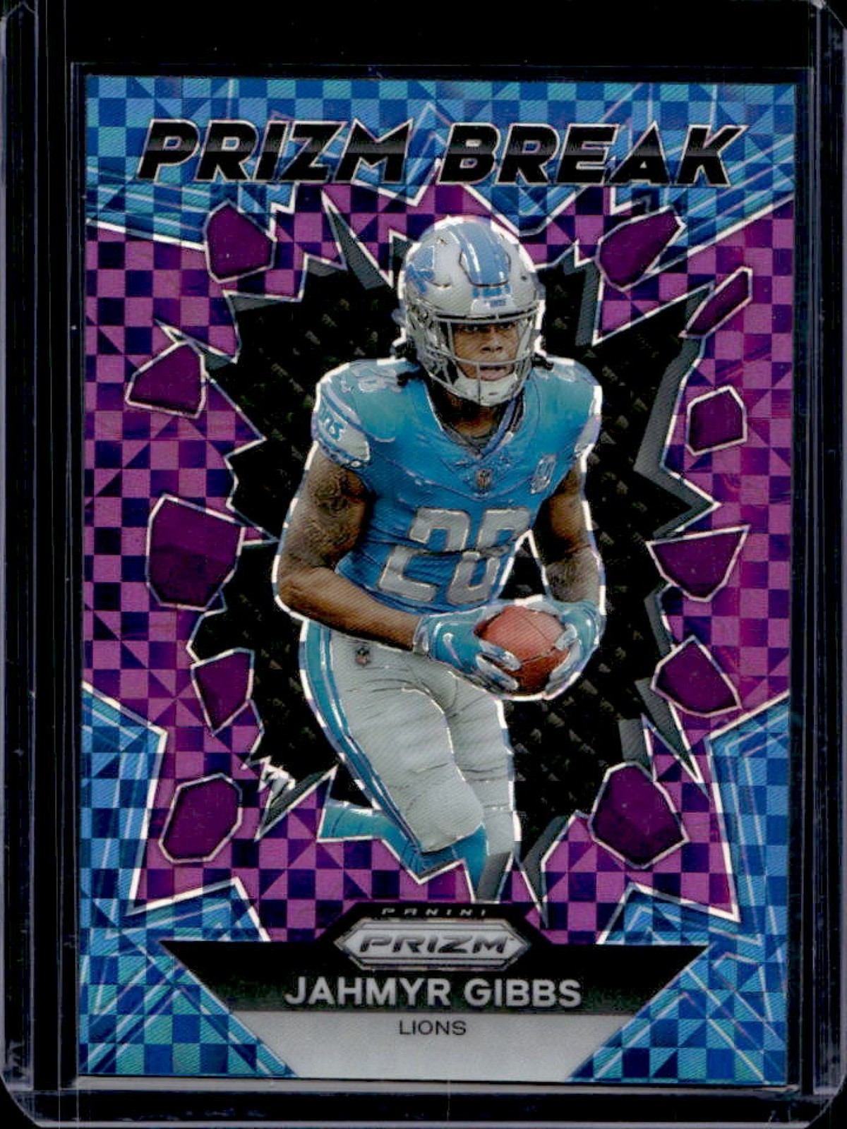 Jahmyr Gibbs Panini Prizm Break #PB5 Purple Power