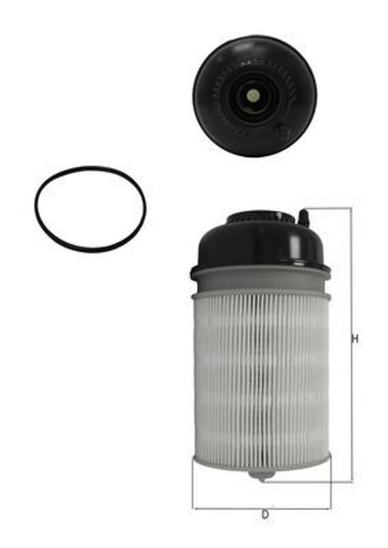 Mahle Kraftstofffilter KX 581D Filtereinsatz 116,6Mm FüR Mercedes Arocs Antos-image