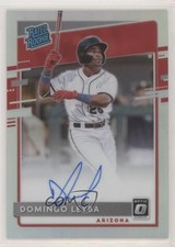 2020 Donruss Optic Rated Rookie Signatures Holo Prizm Domingo Leyba Auto 0m4q