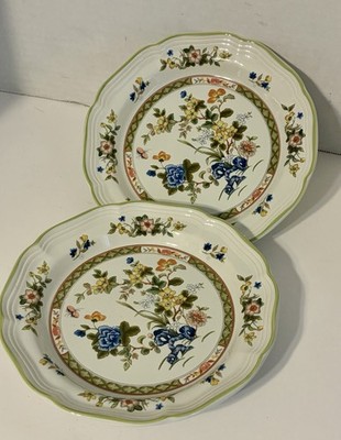 Mikasa Heritage Imari Bouquet 8  Bread Butter Plates Lot of 2 Japan