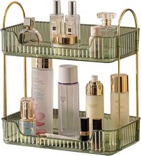 Bathroom Counter Organizer Countertop Storage Cosmetics Skincare Shelf Makeup